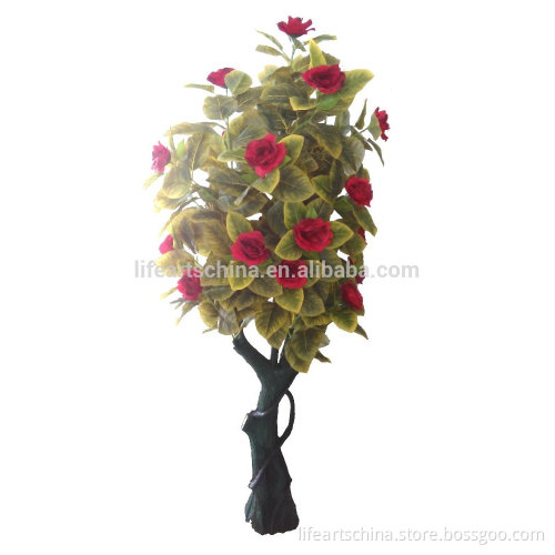 silk flower tree, artificial tree, rose tree